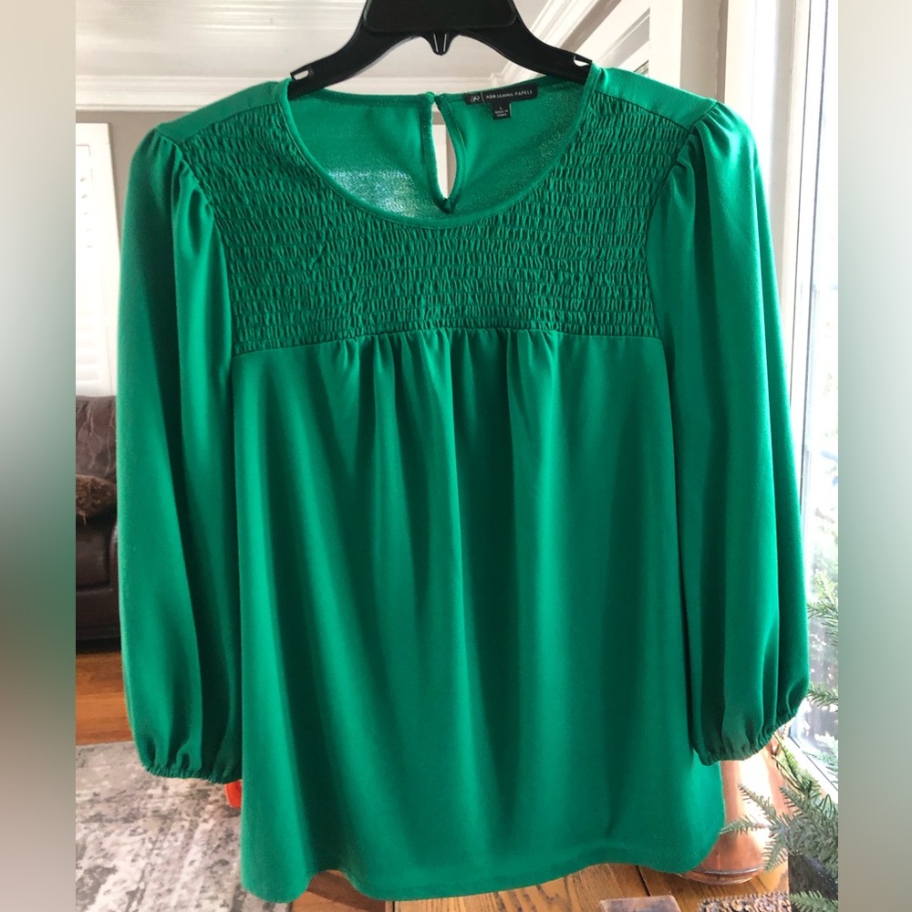 Large Green Adrianna Papell blouse